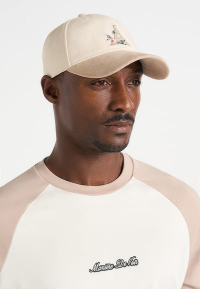 Floral - Eiffel Suede Contrast Cap - Beige