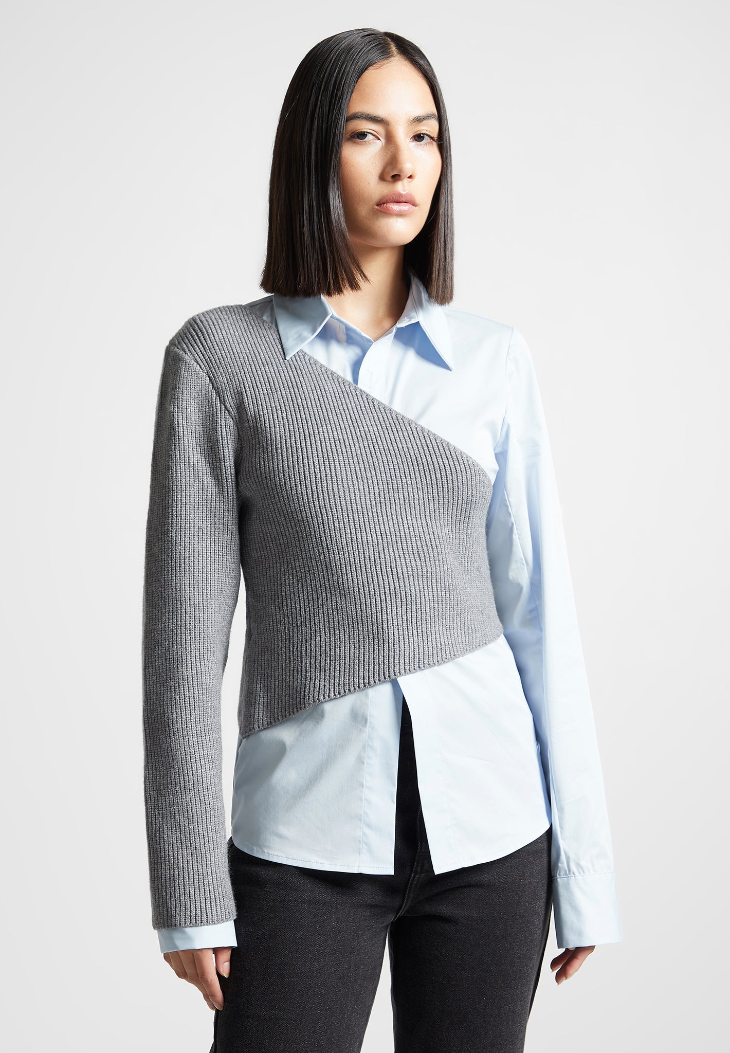 asymmetric-knitted-overlay-shirt-blue-grey