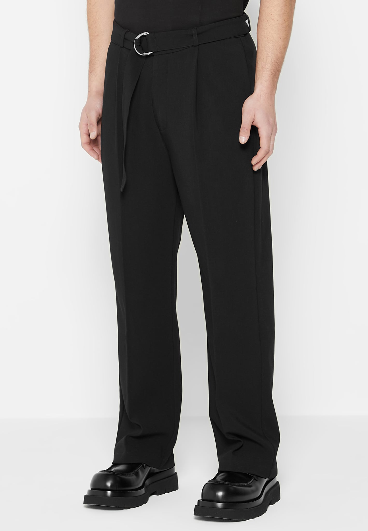 SOLID HOMME, Pleated Belted Pants, Men