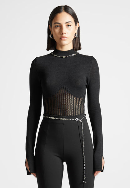 ContourKnitBodysuitwithChain-