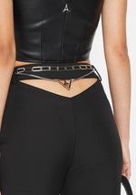 cut-out-flared-trousers-with-chain-belt-black