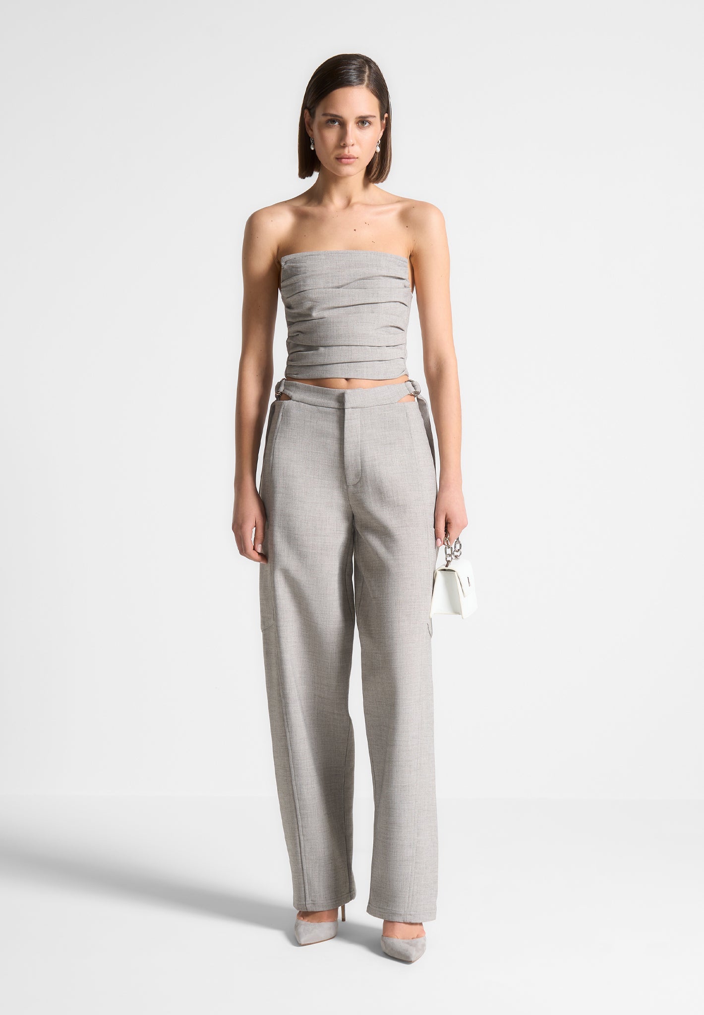 Get Comfortable with Prisma's Grey Melange Slim Fit Track Pant