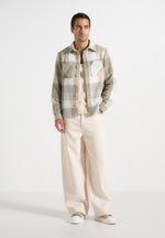 rune-unisex-check-overshirt-sage