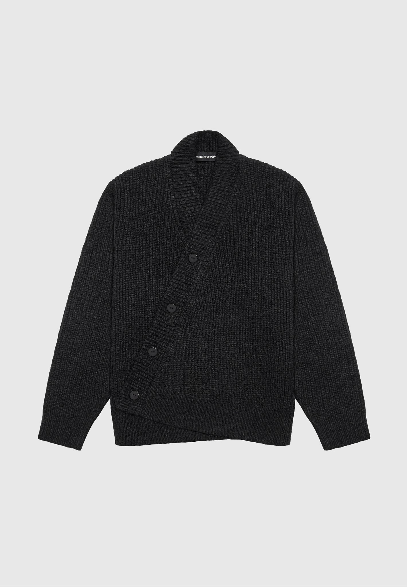 double-breasted-brushed-knit-cardigan-black