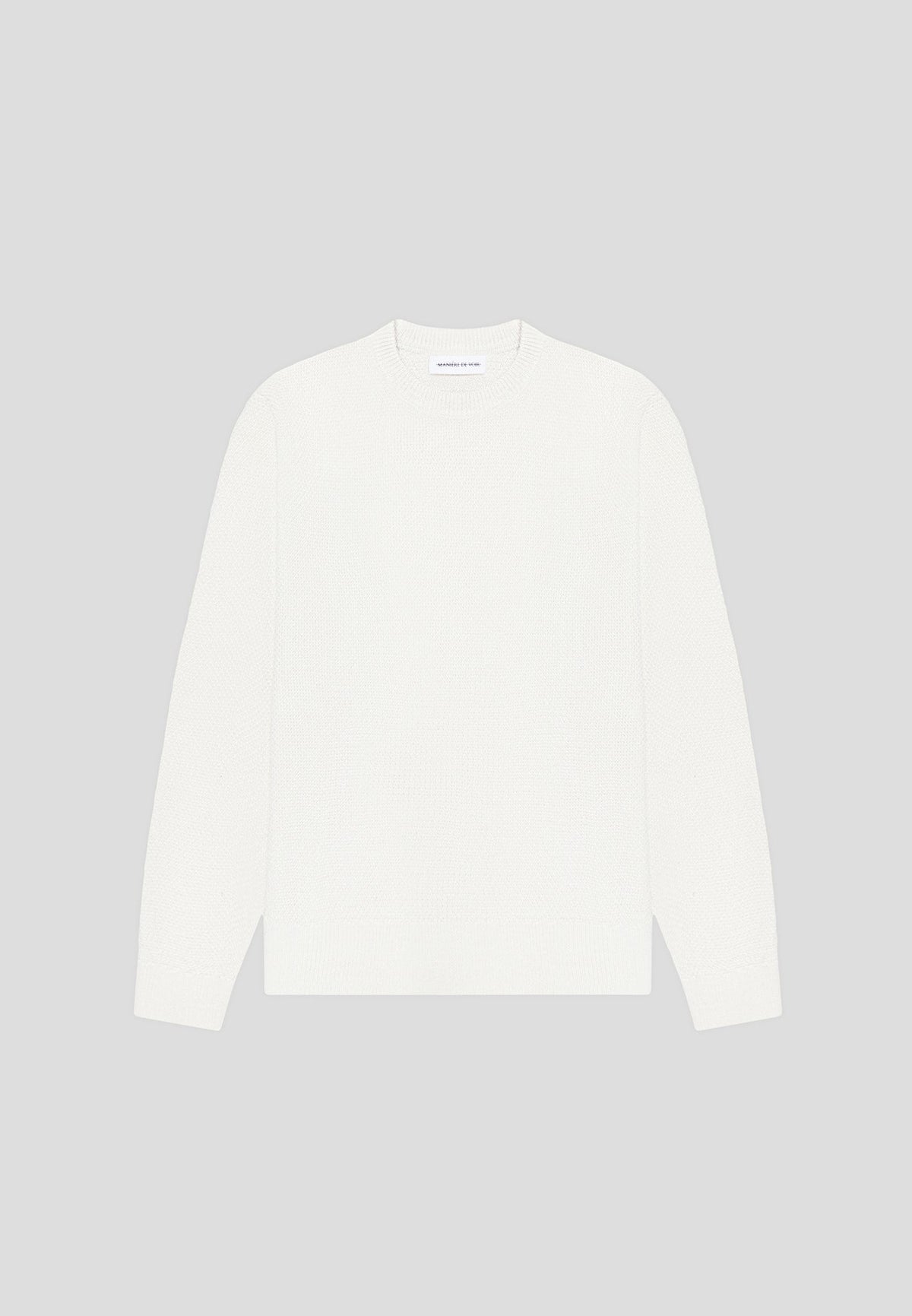 Gabin - Textured Wool Blend Jumper - Cream