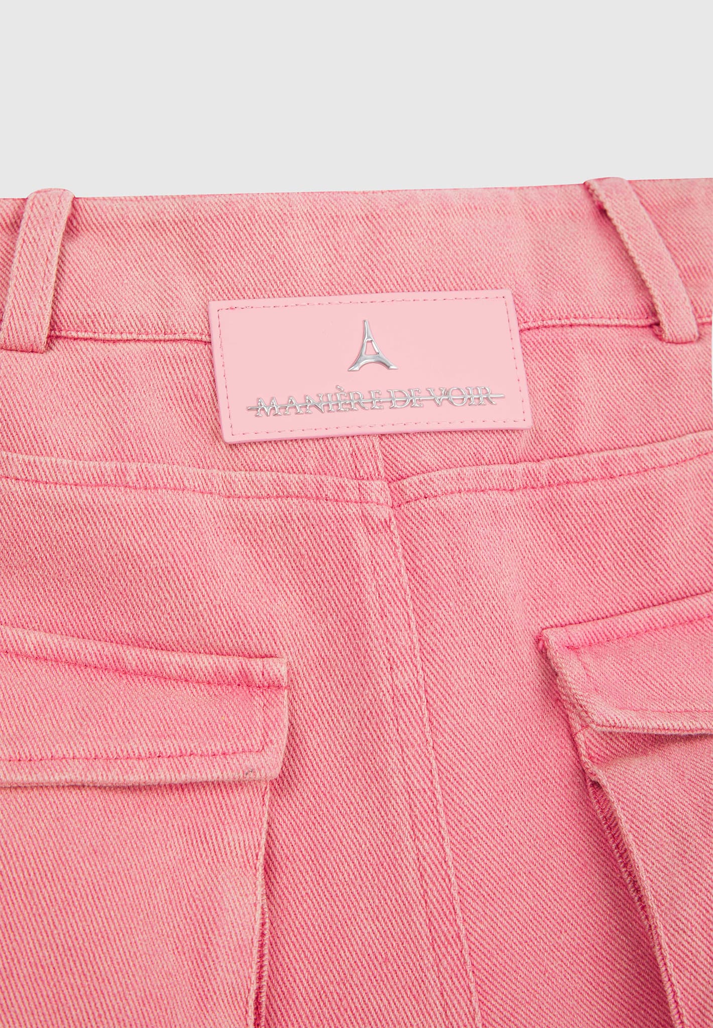 High Waisted Cargo Pants - Pink Wash | Manière De Voir USA