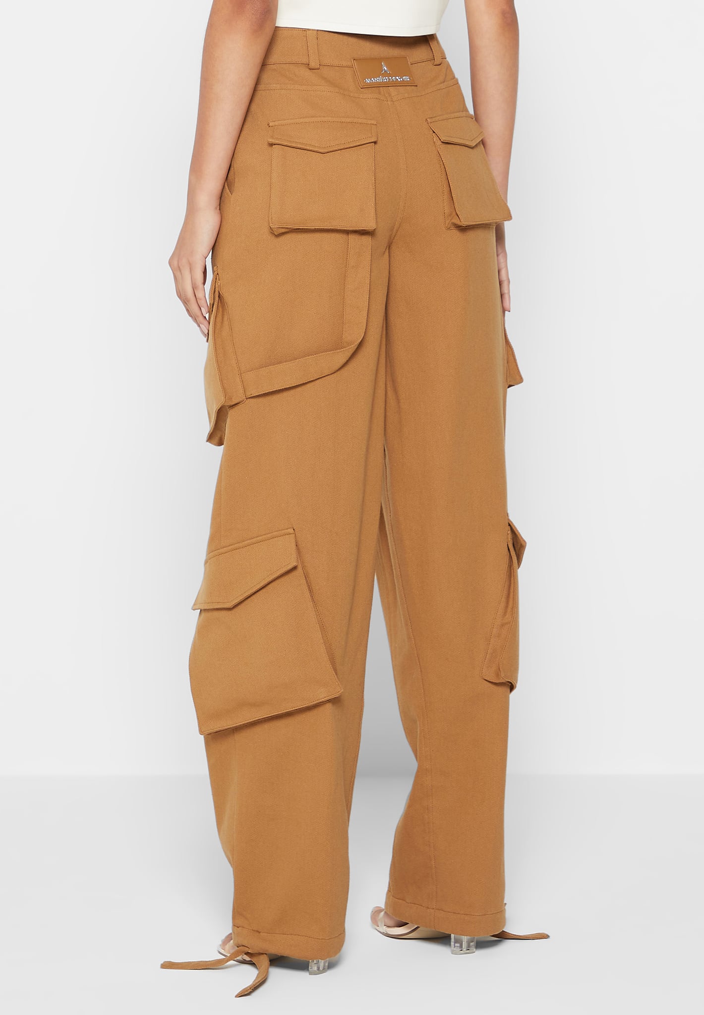 The North Face Alrescha High Waist Cargo Trousers in Natural | Lyst