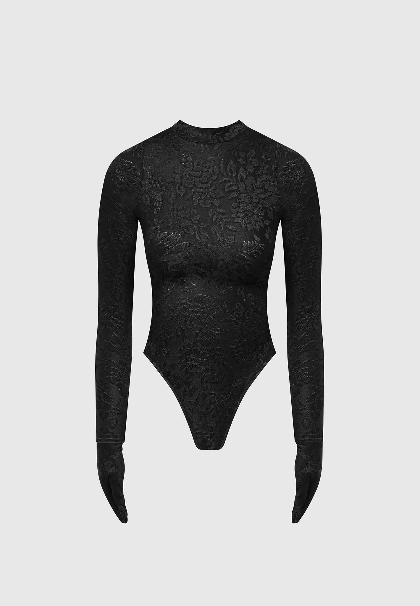 Deep V Neck Long Sleeve Bodysuit BLACK ($13) ❤ liked on Polyvore