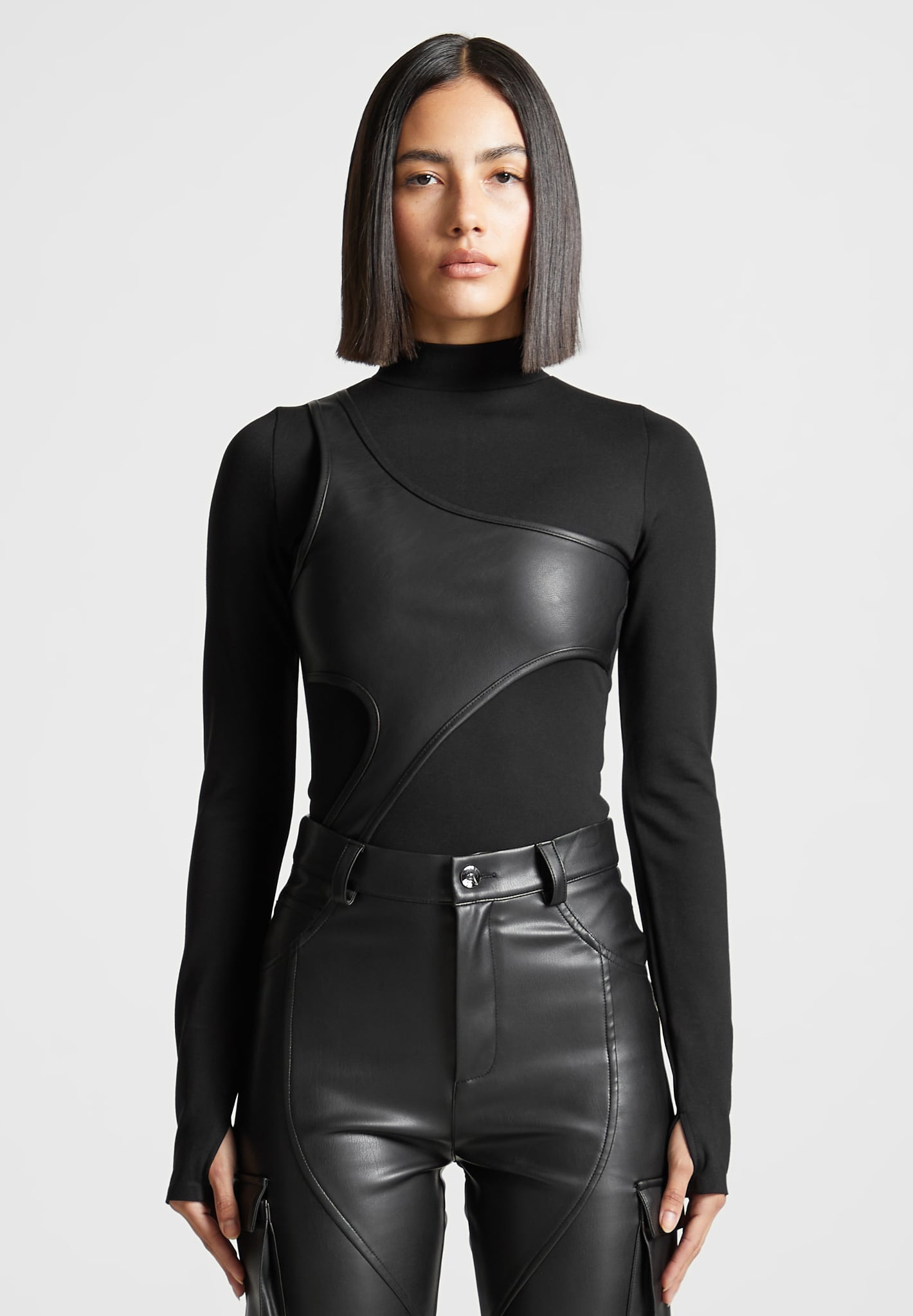 BetterMe Grey Sleeveless High-Neck Bodysuit for women – BetterMe Store