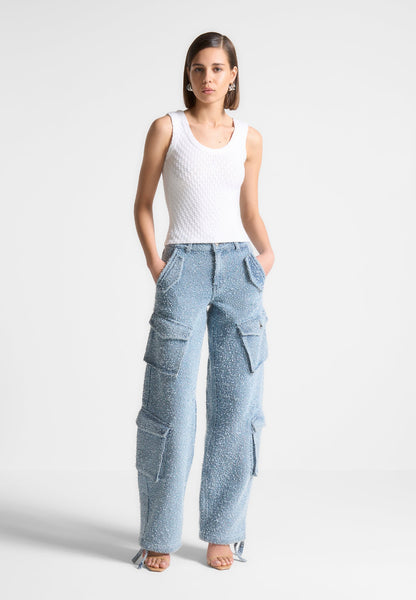 その他 AIR The 1000th summer The Mid Rise Dazzler Crop Fray - Ahead Of Its Time | MOTHER