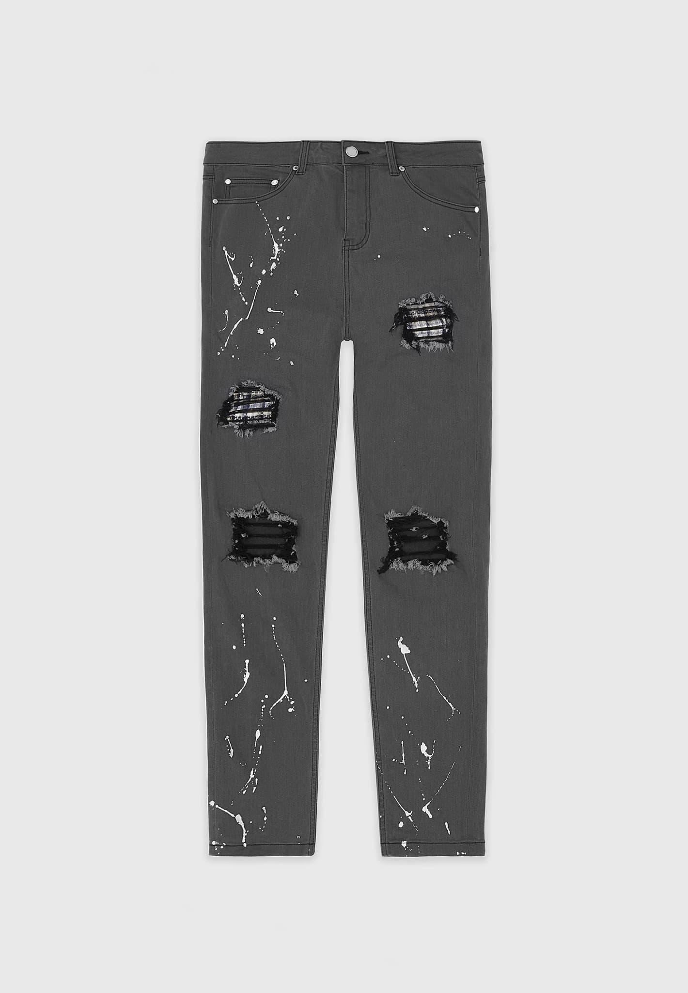 Grey paint hot sale splatter jeans