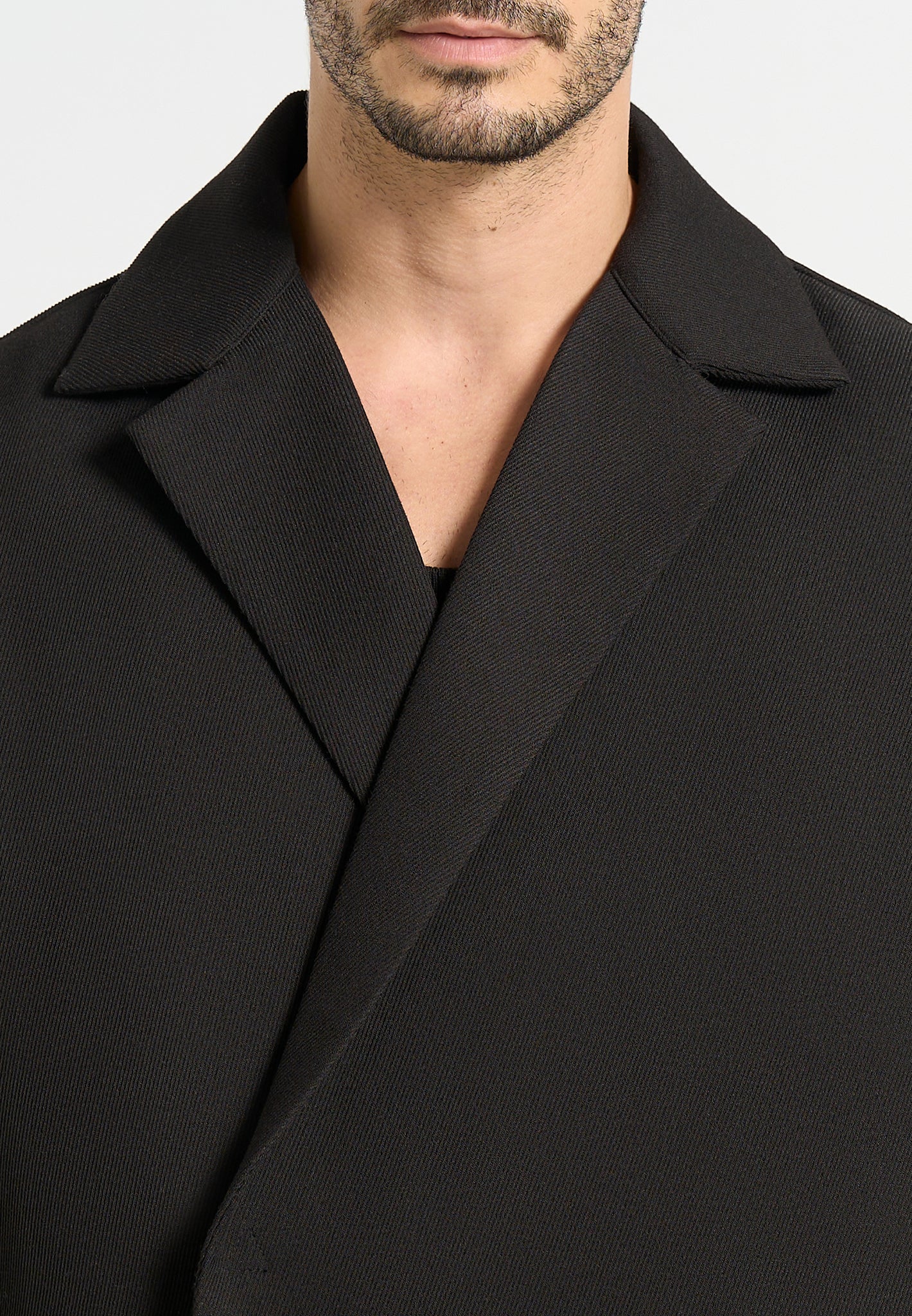 boxy-twill-double-breasted-shirt-black