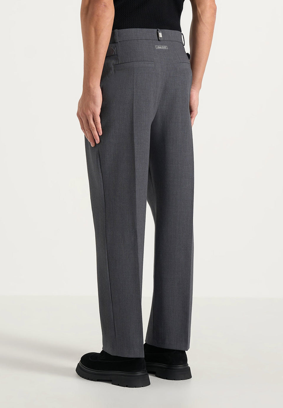 Dorian - Pleated Tailored Wool-Blend Pants - Grey