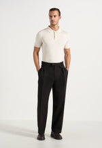 Pierre - Twin Pleat Dress Pants - Dark Brown