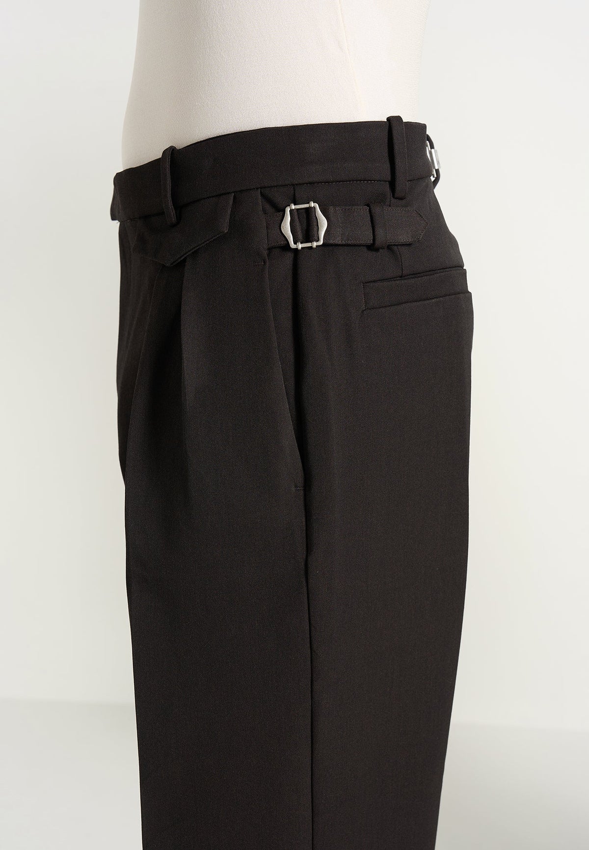 Pierre - Twin Pleat Dress Pants - Dark Brown