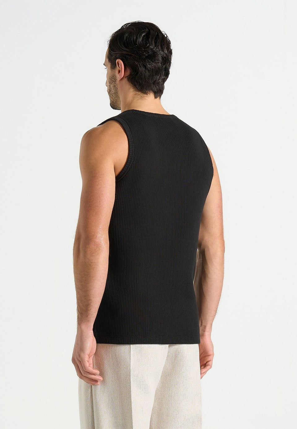 vs001-ribbed-cotton-vest-black
