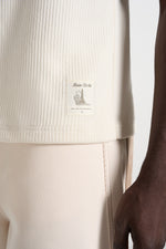 VS001 - Ribbed Cotton Tank Top - Cream