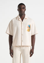Stephane - "A Girl With A Pearl Earring" Boxy Shirt - Cream