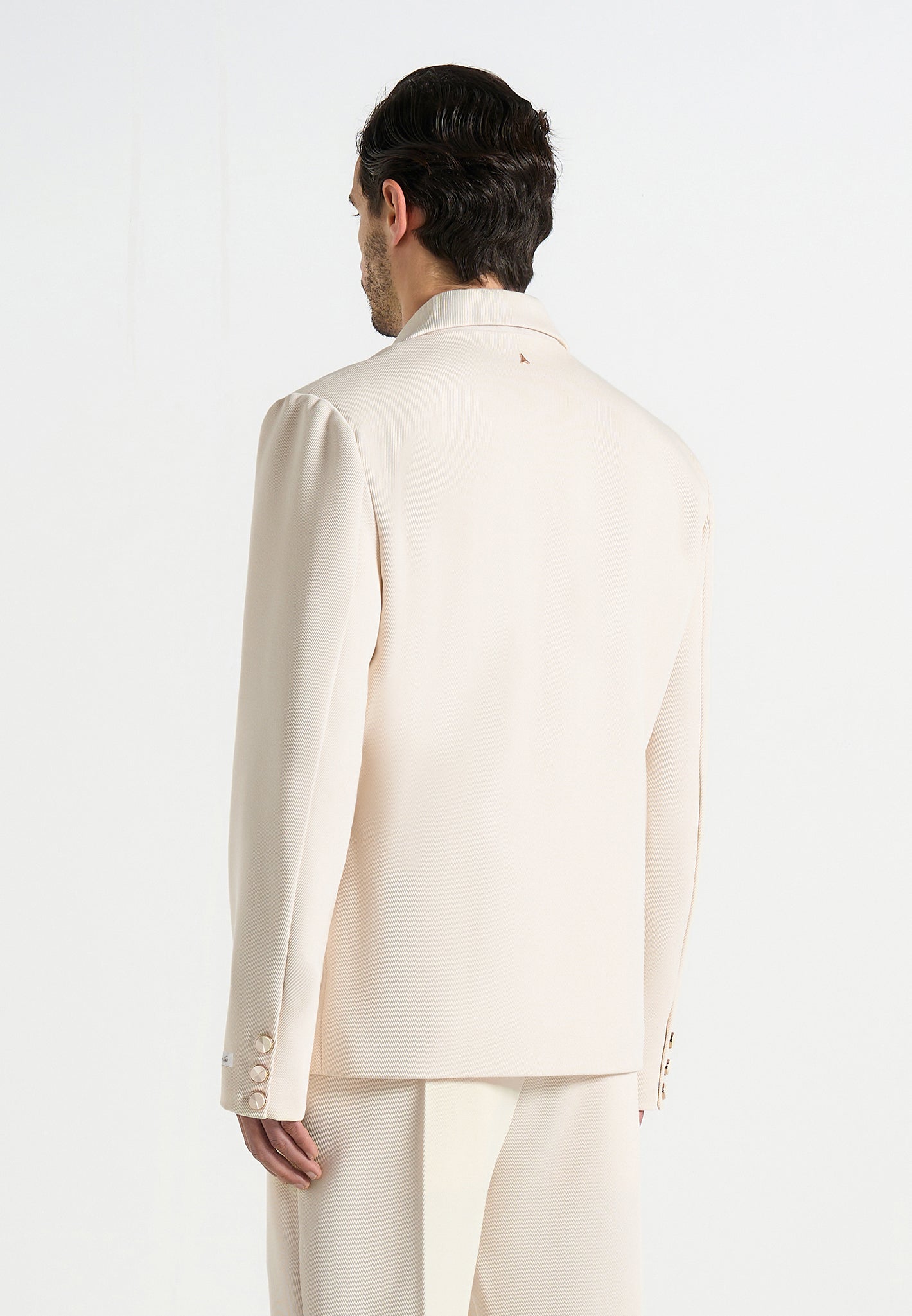 Didier - Double Breasted Tailored Suit Jacket - Off White
