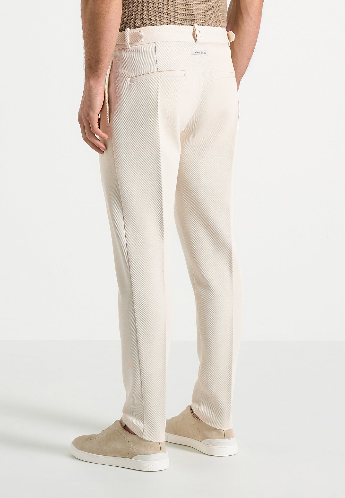 Hubert - Slim Fit Tailored Pants - Off White
