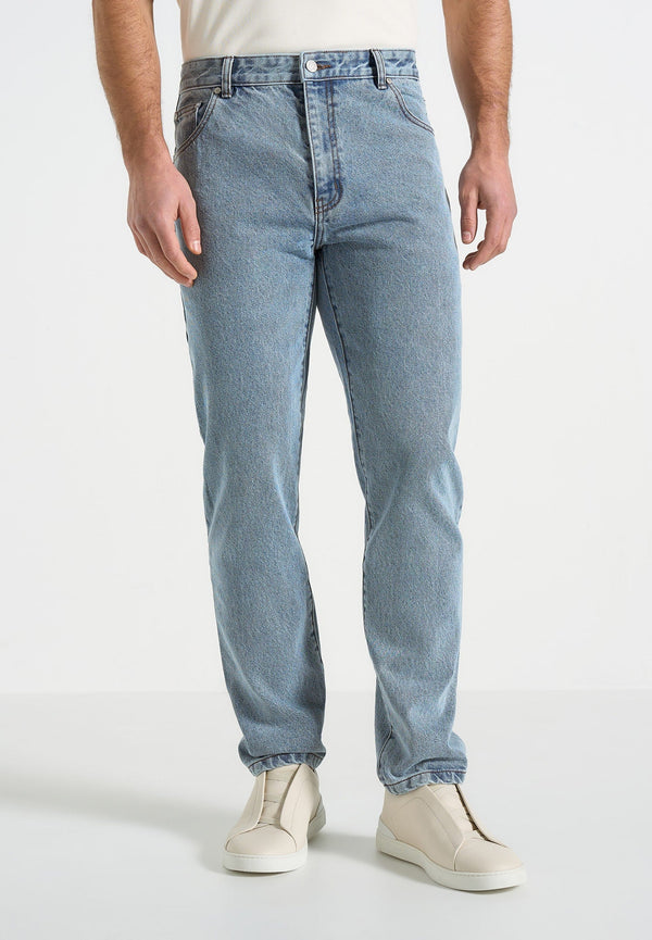 DN001 - Tapered Fit Jeans - Mid Blue