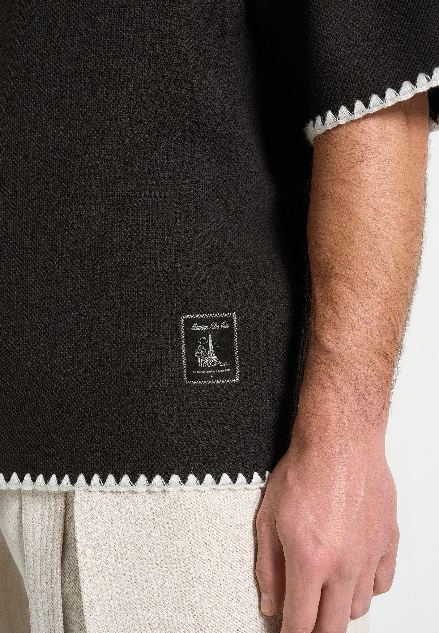 lenny-boxy-polo-shirt-with-whipstitch-detail-black