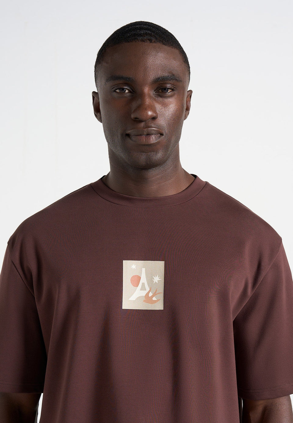 thibault-bird-detail-cotton-t-shirt-brown