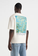 Anders - Almond Blossoms Cotton T-Shirt - Cream