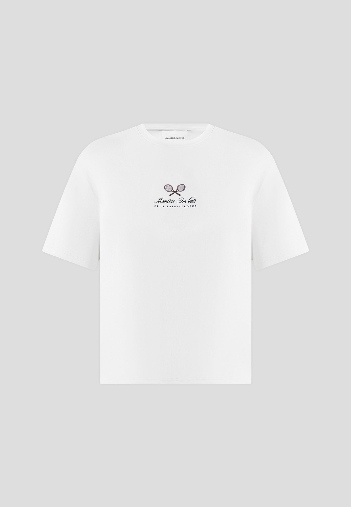 Aaron - Club Saint-Tropez Cotton T-Shirt - White