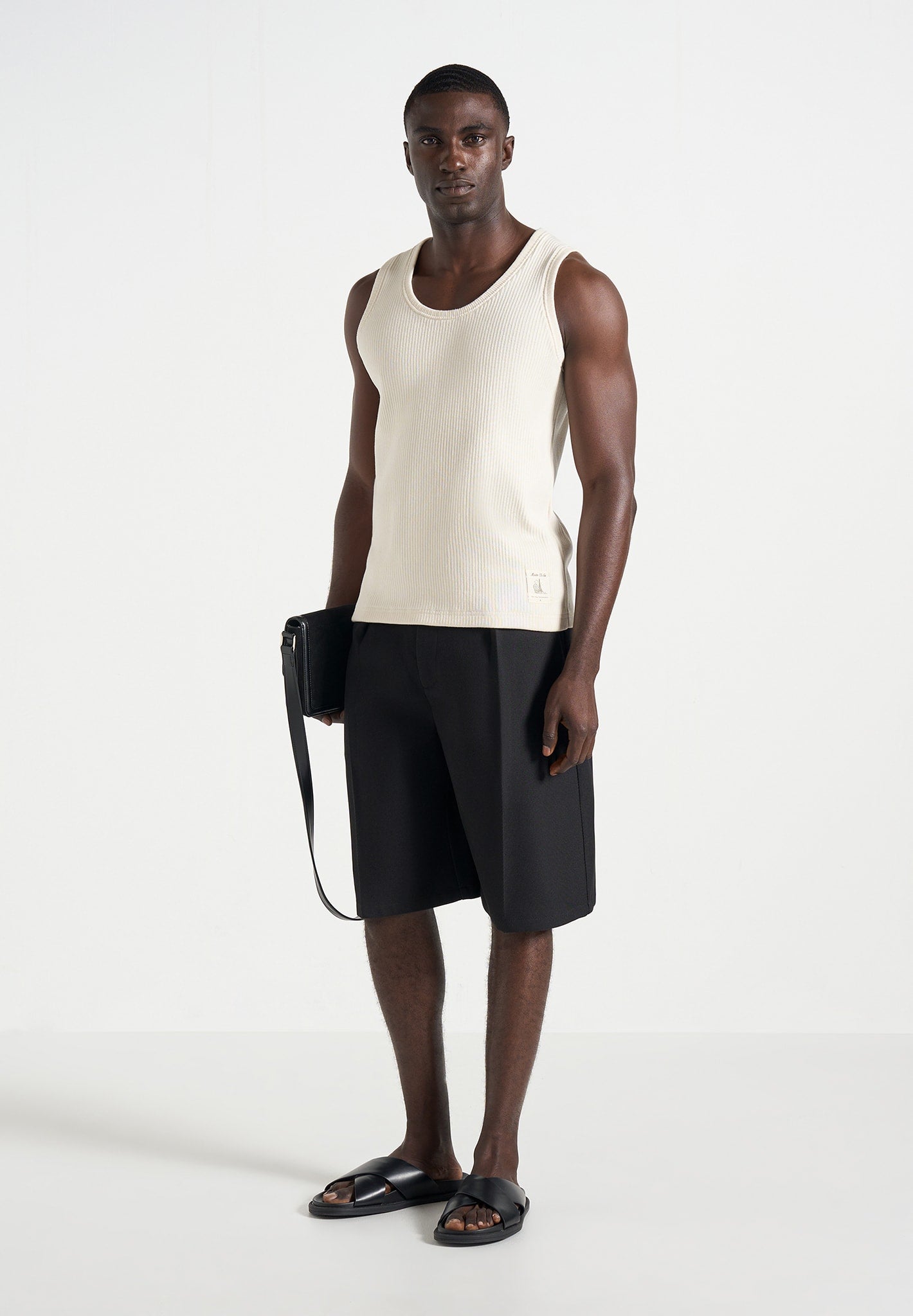 Auguste - Tailored Twill Bermuda Shorts - Black 