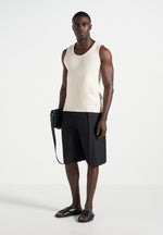 Auguste - Tailored Twill Bermuda Shorts - Black