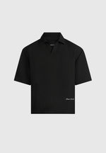 Joss - Boxy Signature Polo Shirt - Black