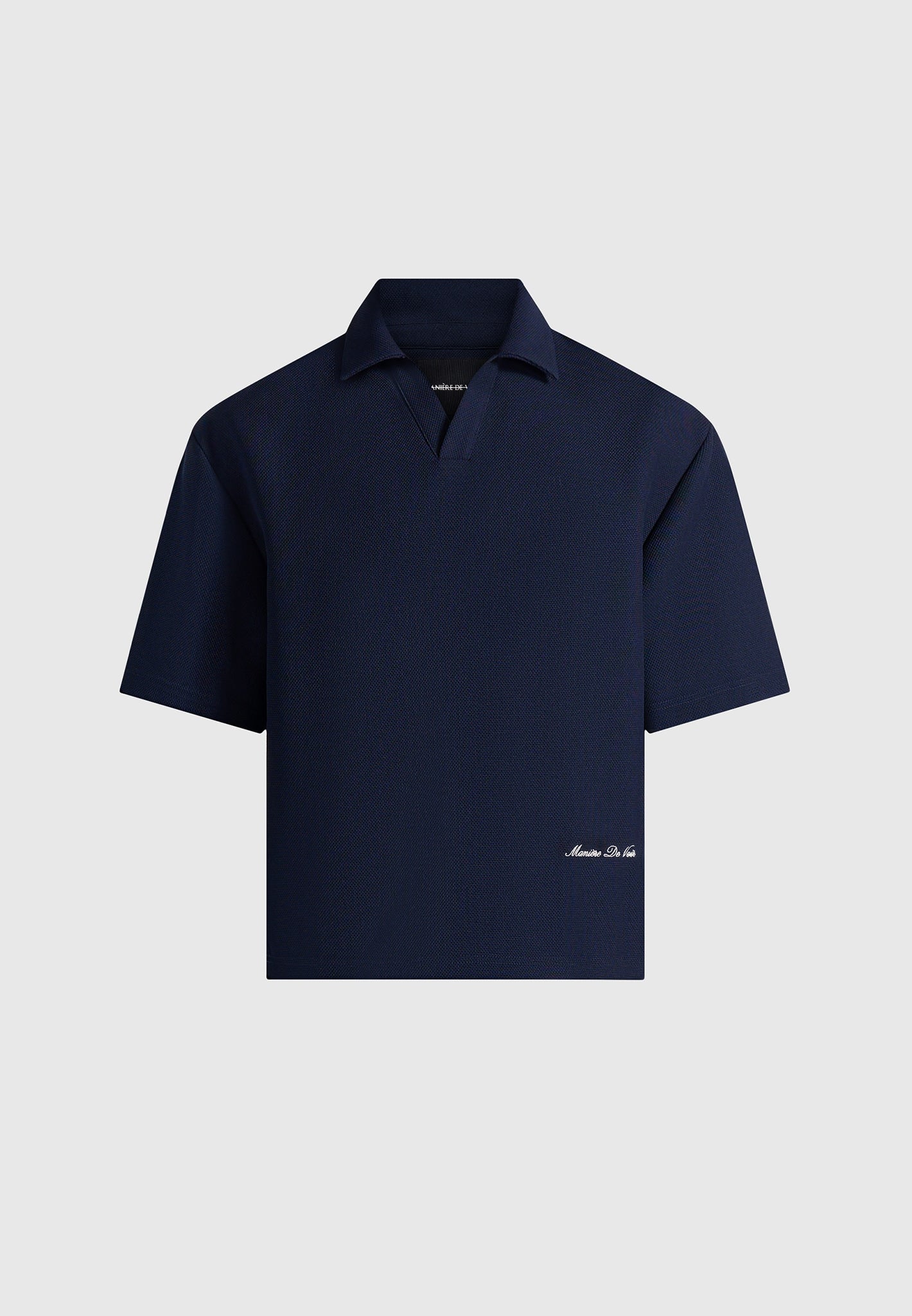 Joss - Boxy Signature Polo Shirt - Navy