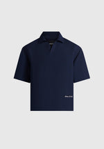Joss - Boxy Signature Polo Shirt - Navy