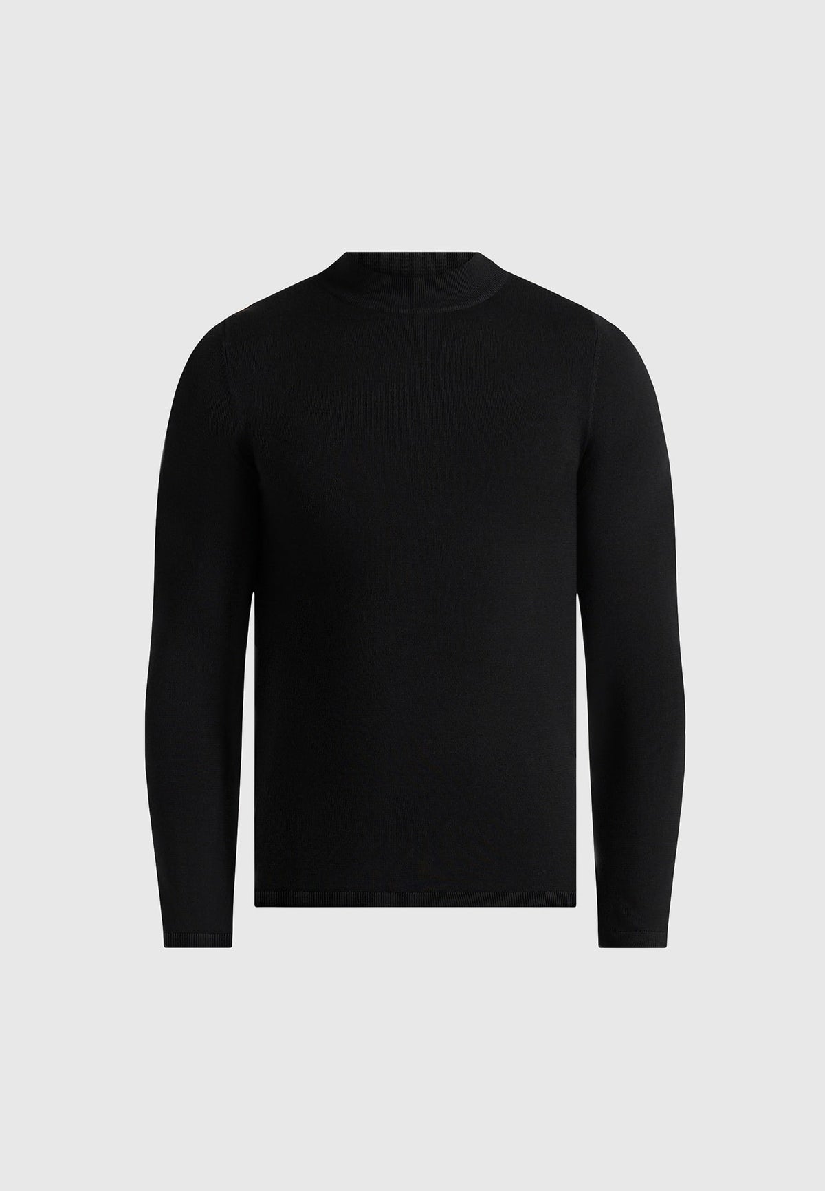kw003-fitted-mock-neck-wool-blend-jumper-black