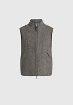 levi-herringbone-wool-zip-gilet-grey