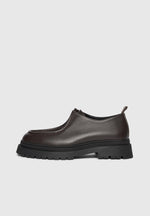 Lille - Leather Lace Up Shoe - Brown