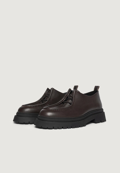 Lille - Leather Lace Up Shoe - Brown | Manière De Voir USA