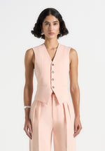 christine-tailored-cinch-waistcoat-peach