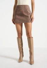 cleo-suede-a-line-mini-skirt-taupe