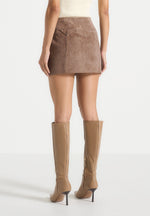 cleo-suede-a-line-mini-skirt-taupe