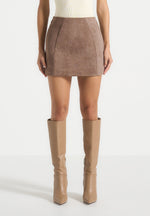 cleo-suede-a-line-mini-skirt-taupe