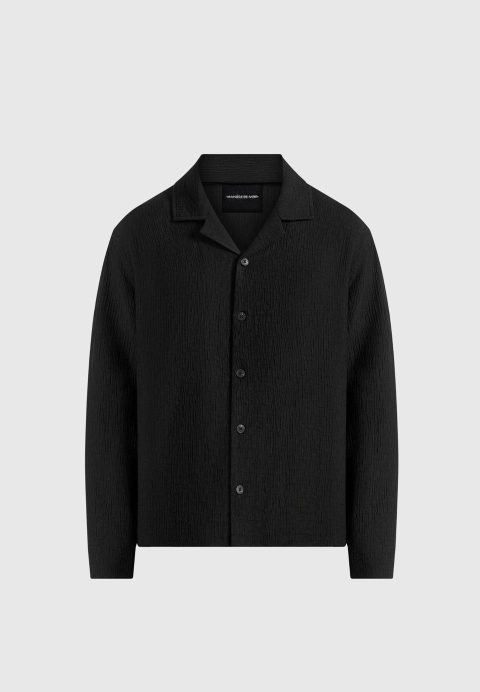 bailey-unisex-textured-long-sleeve-shirt-black