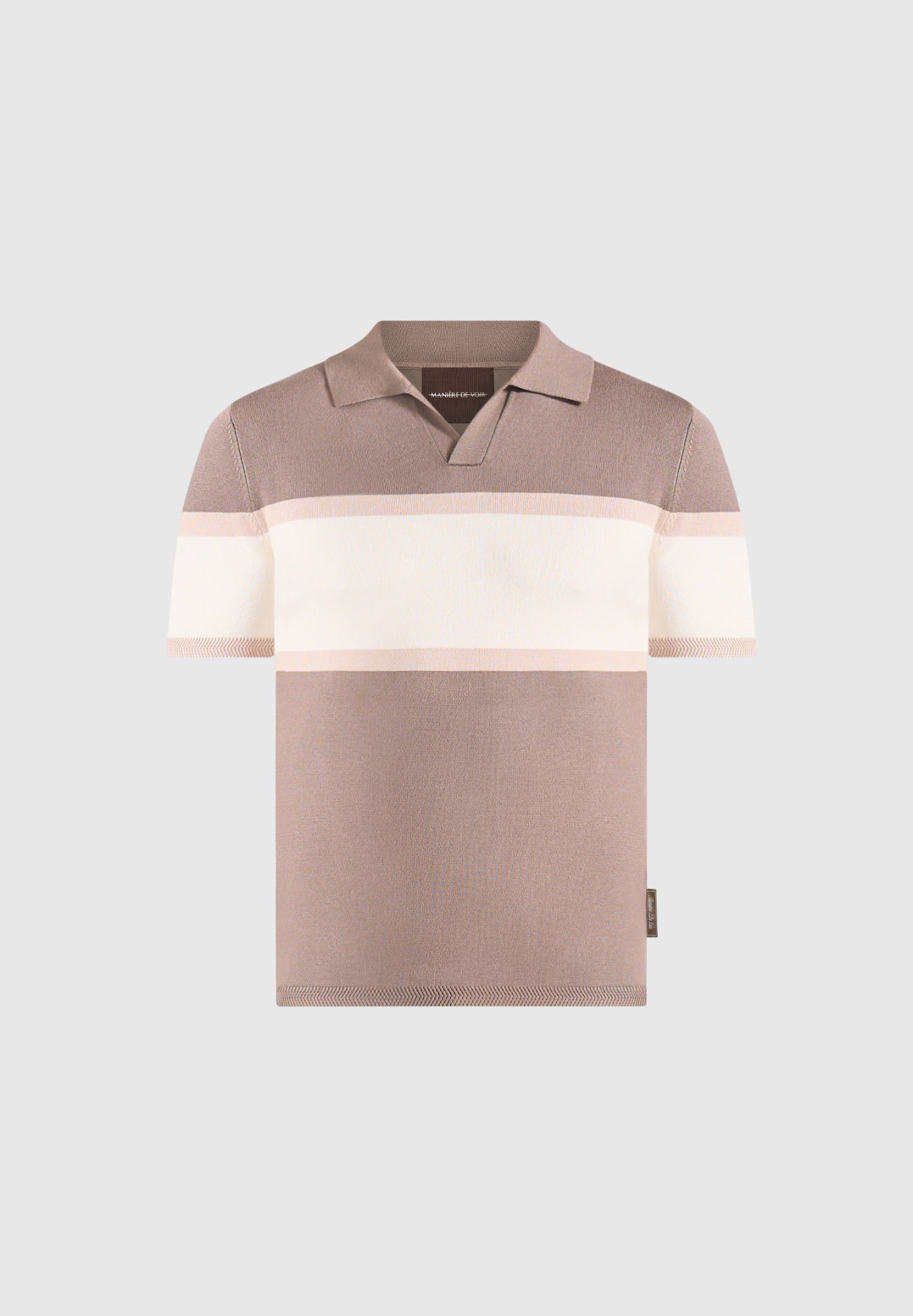 enzo-colour-block-polo-top-mushroom