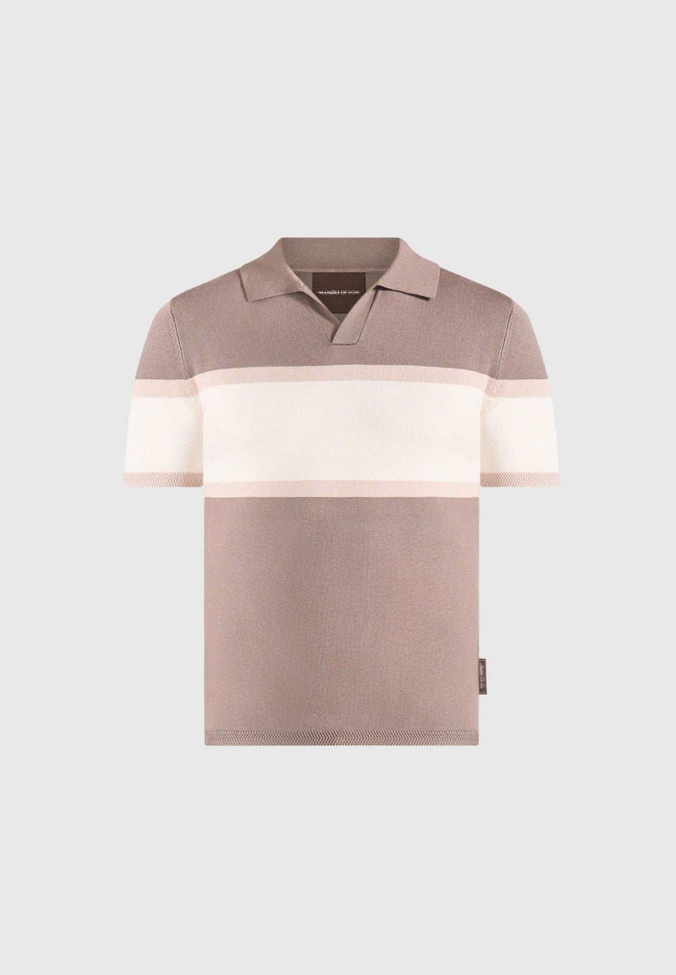 enzo-colour-block-polo-top-mushroom