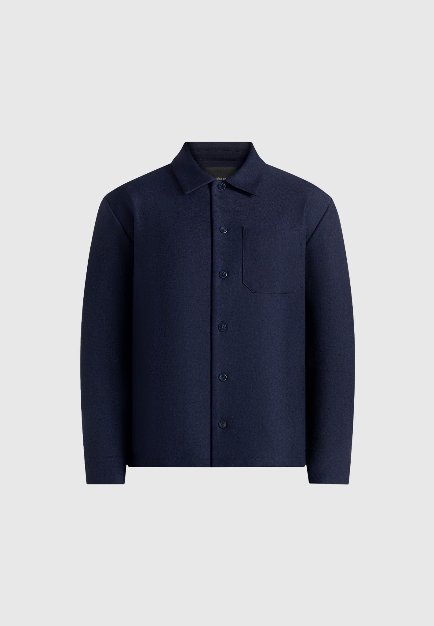 Valentin - Classic Tailored Long Sleeve Shirt - Navy
