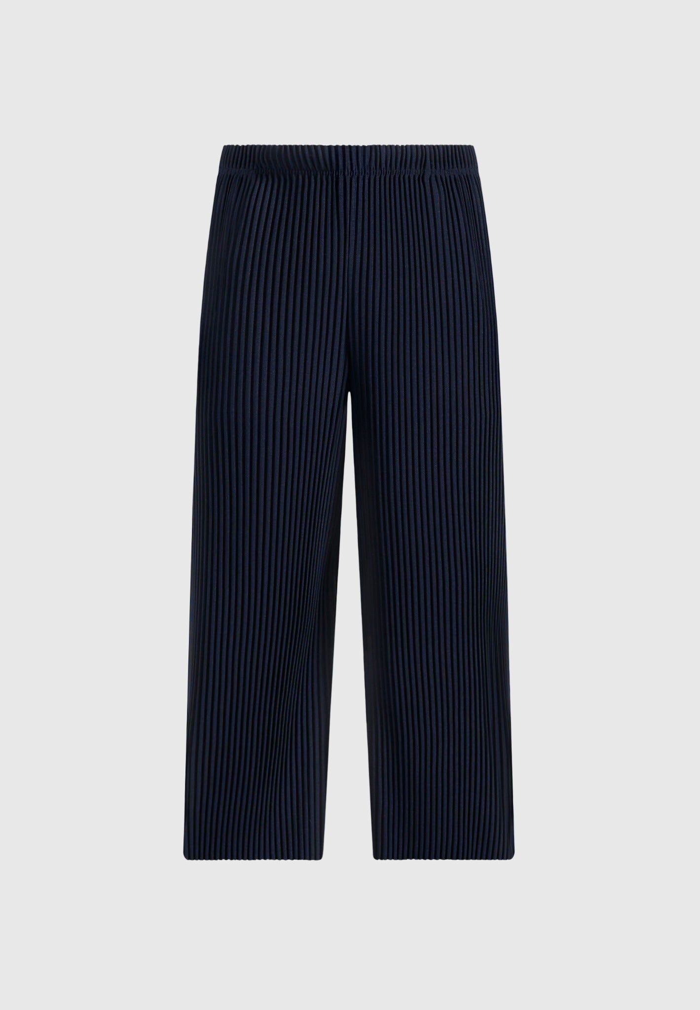 Jonas - Pleated Wide Leg Pants - Navy