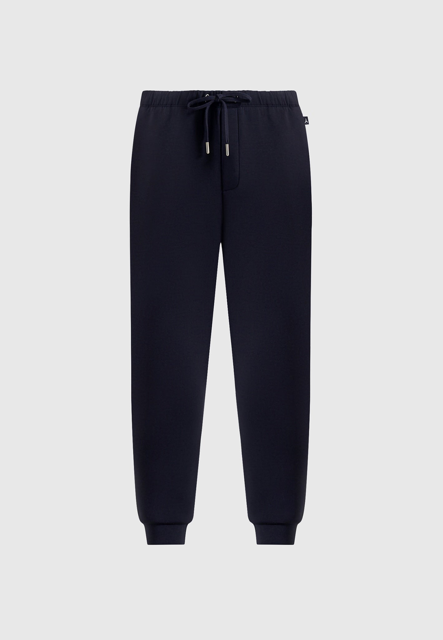 Dion - Neoprene Minimal Tapered Fit Cuffed Sweatpants - Navy