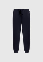 Dion - Neoprene Minimal Tapered Fit Cuffed Sweatpants - Navy