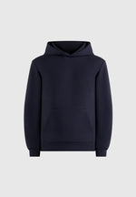 Drew - Neoprene Minimal Regular Fit Hoodie - Navy